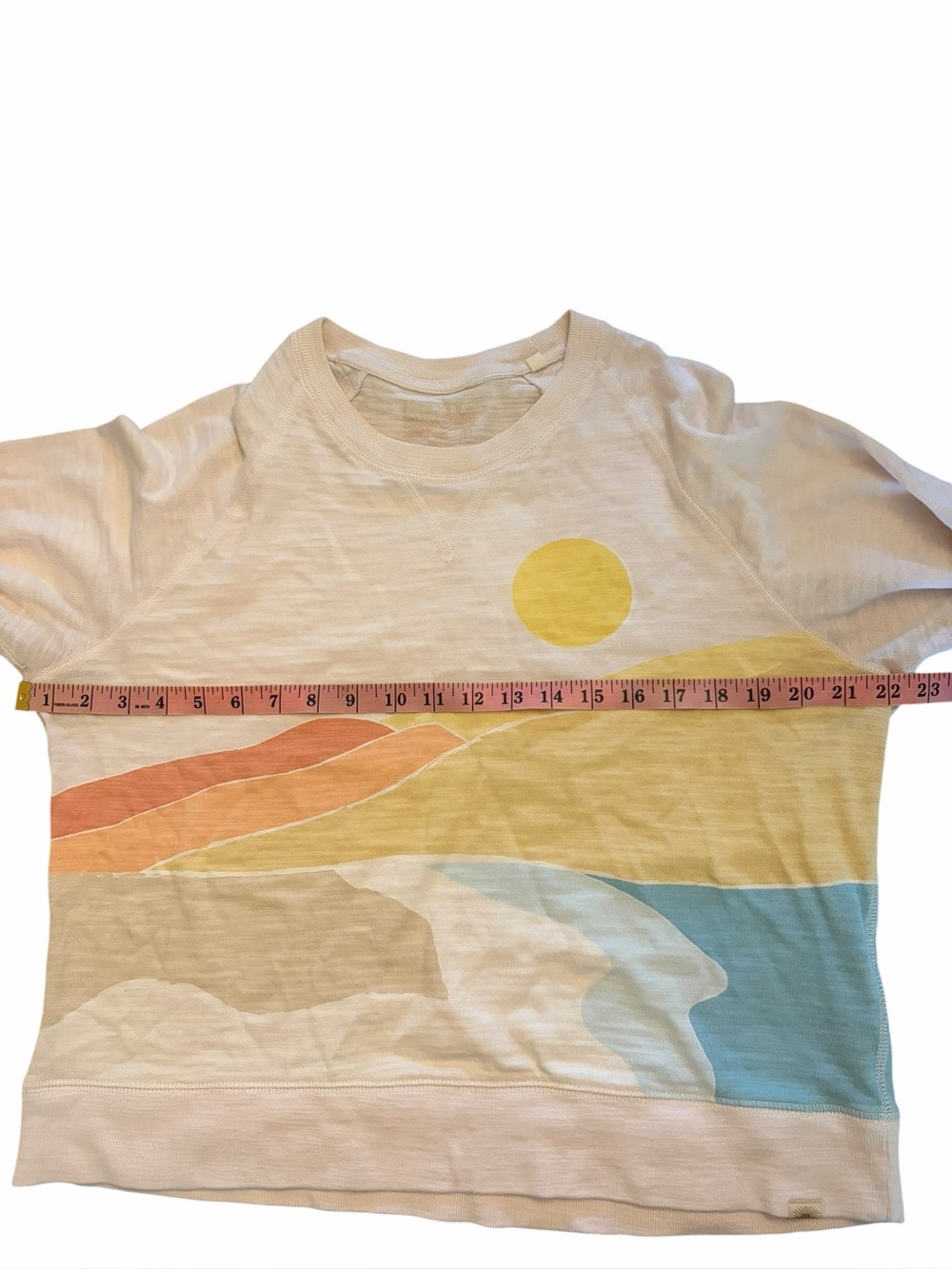Faherty Sunwashed Slub Crewneck Size M - Picture 5 of 7